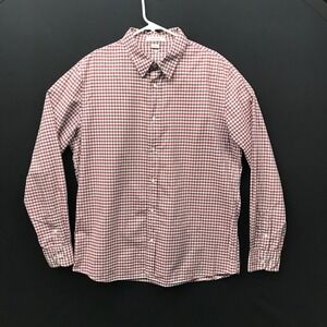 BD Baggies Men's L Check New School Button-up Long Sleeve 100% Cotton Shirt